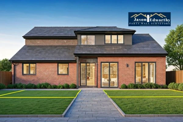 Home extension focusing on boundary line Swindon