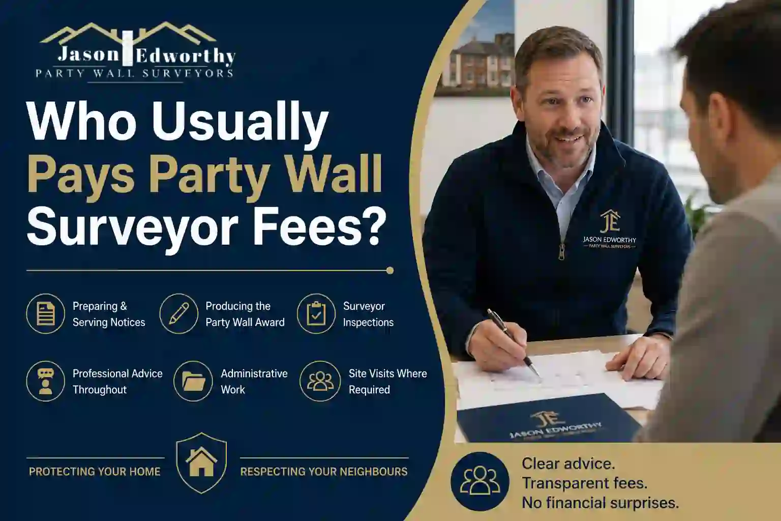 Who Usually Pays Party Wall Surveyor Fees Swindon?